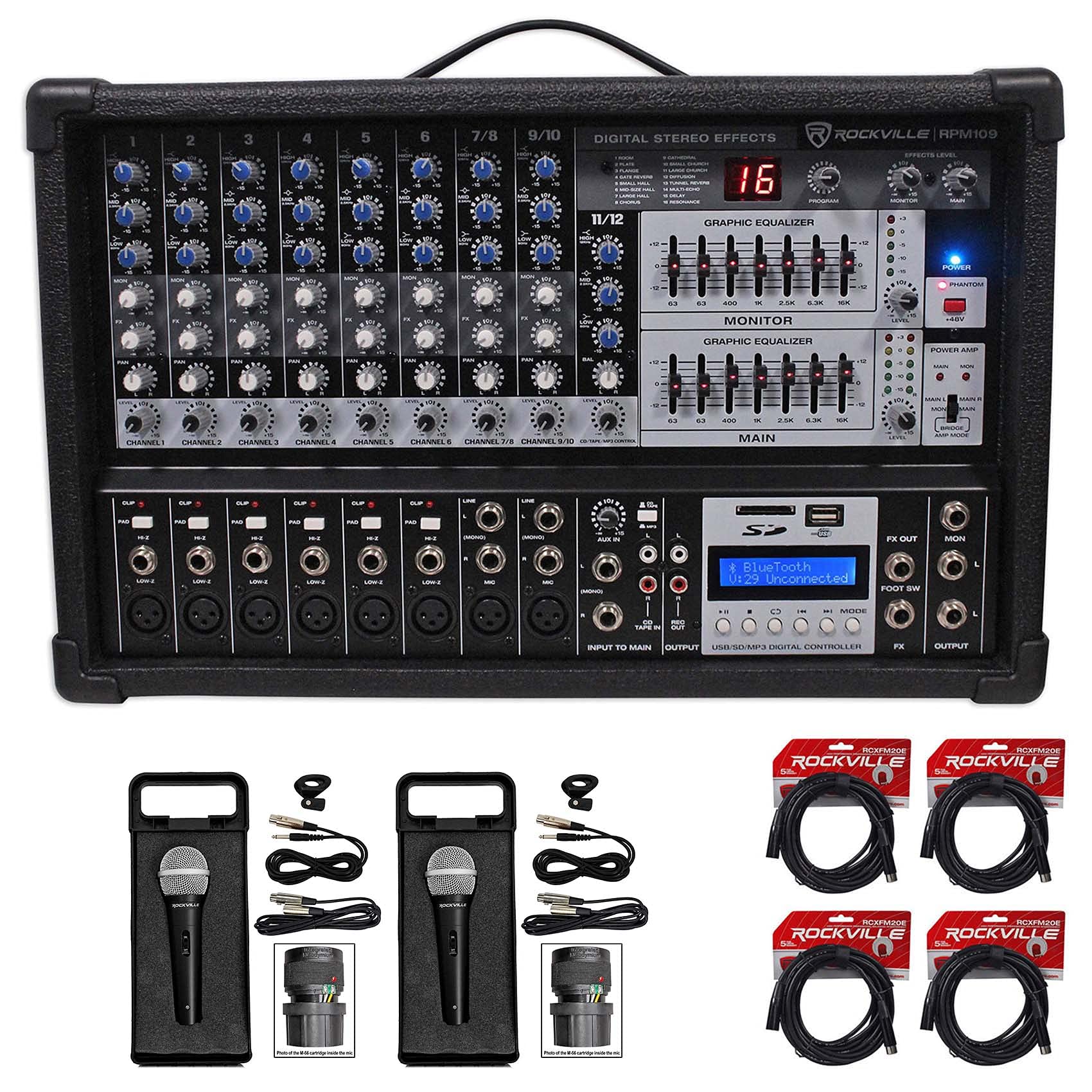 Rockville RPM109 12 Ch Powered Amplifier