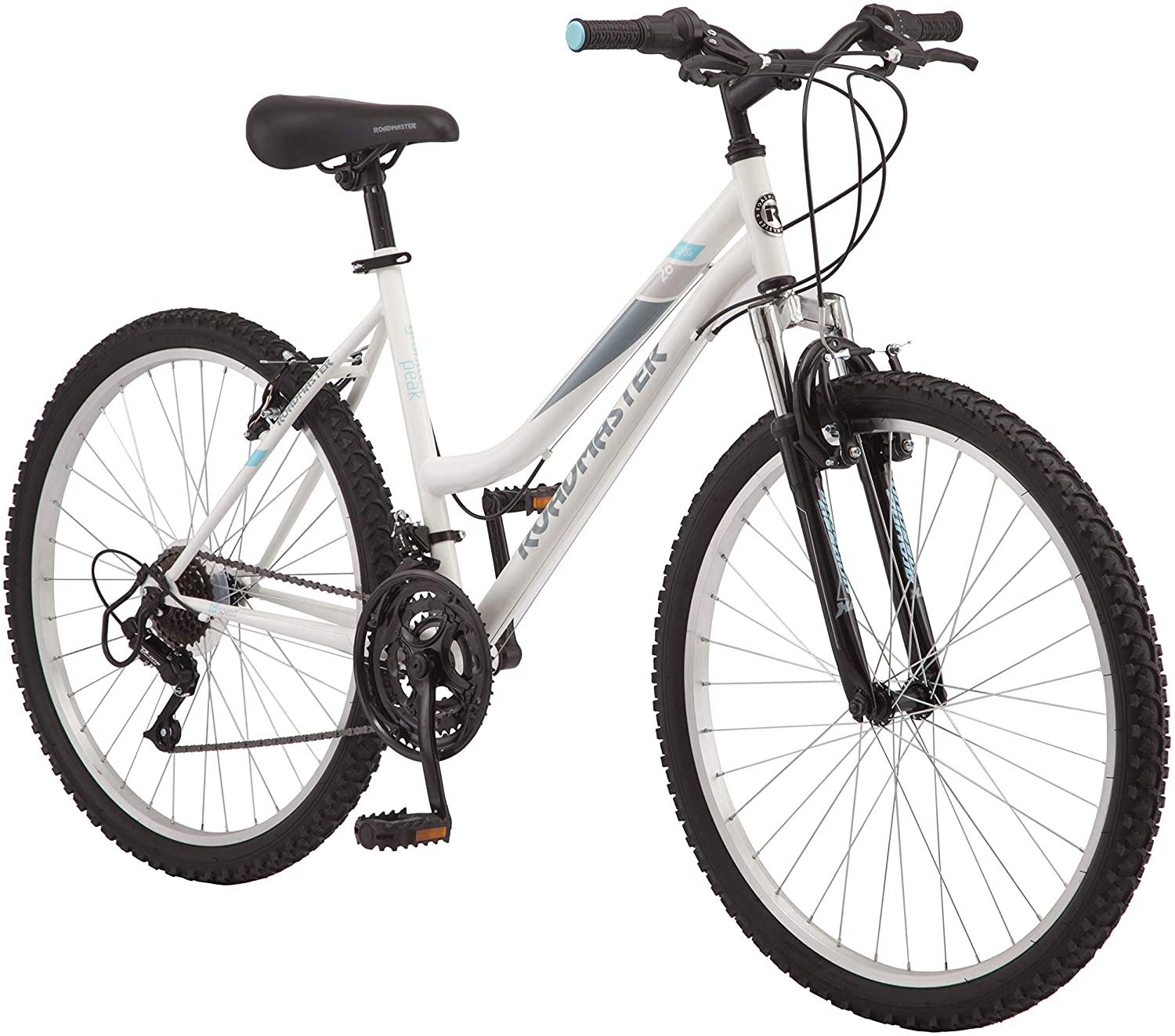 Roadmaster Granite Peak Women��s Bike 26��� �C White, Front Suspension, 18-Speed