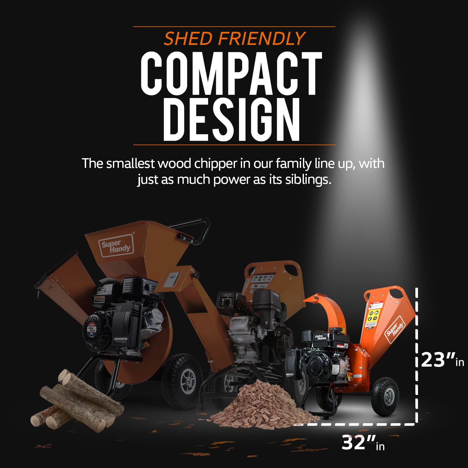 SuperHandy Chipper Shredder Mulcher Capacity