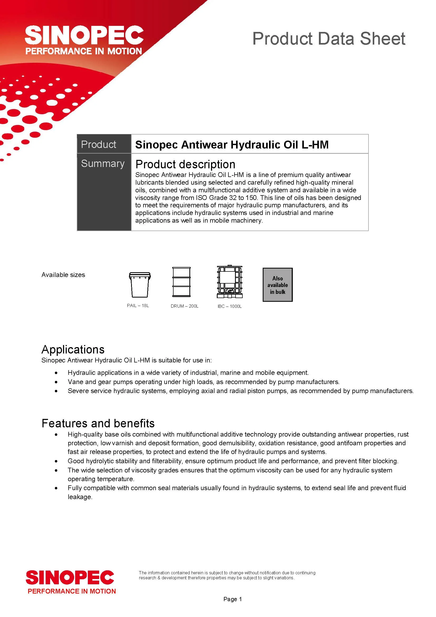 AW 46 Premium Anti-wear Hydraulic Oil Fluid - 55 Gallon Drum (200L - 52.83 GAL)