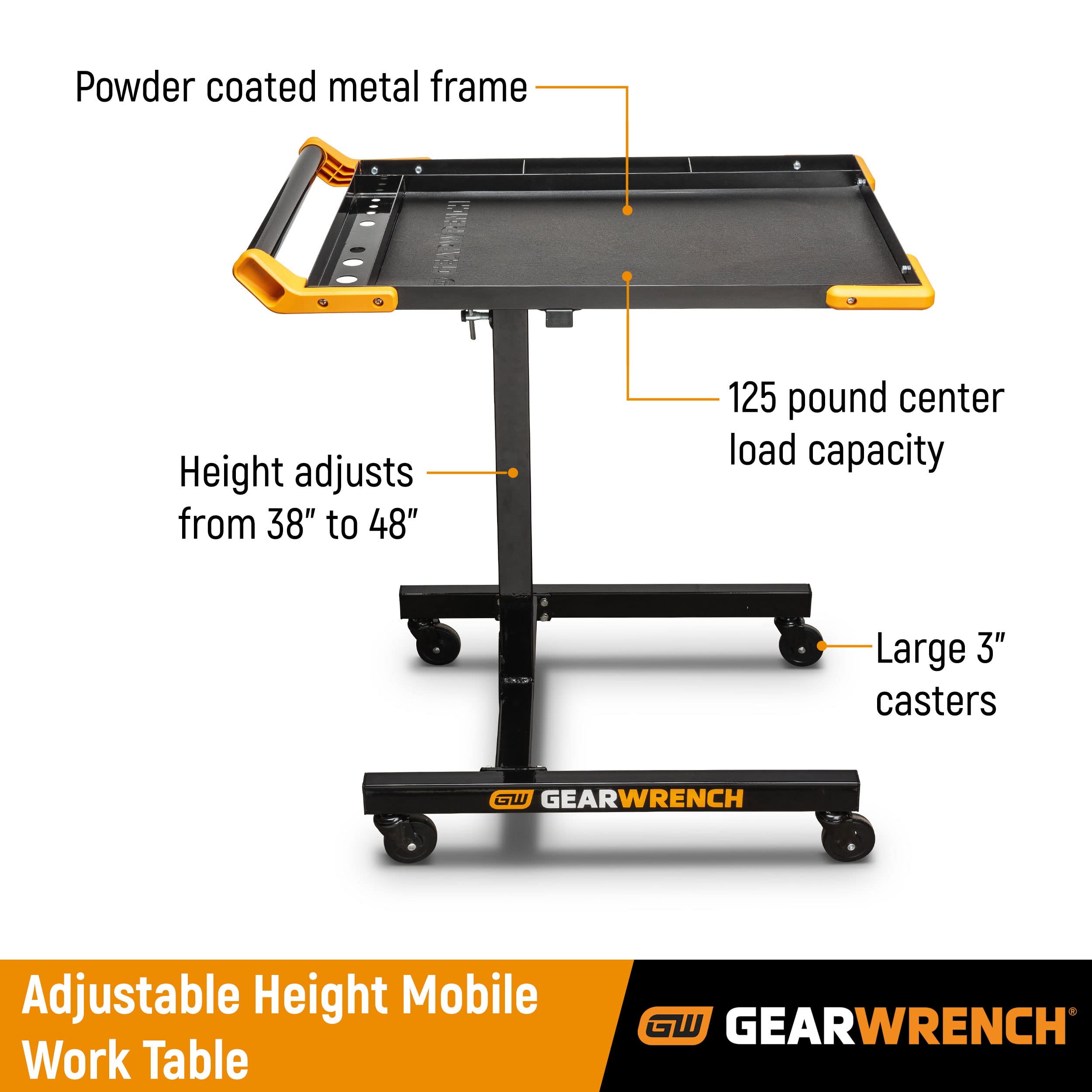 GEARWRENCH Adjustable Height Mobile Table