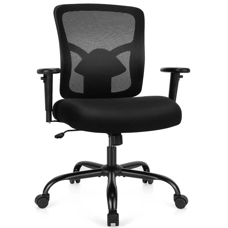 400 Lbs Mesh Big Amp Tall Office Chair Ergonomic Executive Chair Rolling Swivel Computer Task Chair - Comfortable And Ergonomic Design
