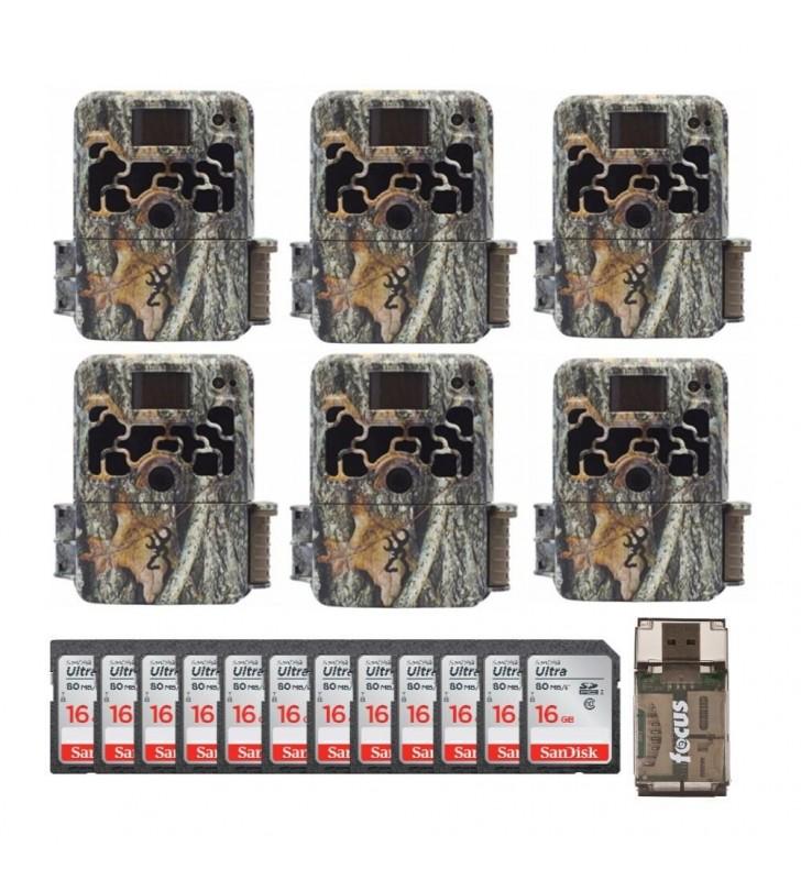 Browning Trail Cameras Dark Ops Extreme (6 Pack) w/ 16GB Cards Bundle ?C Camouflage